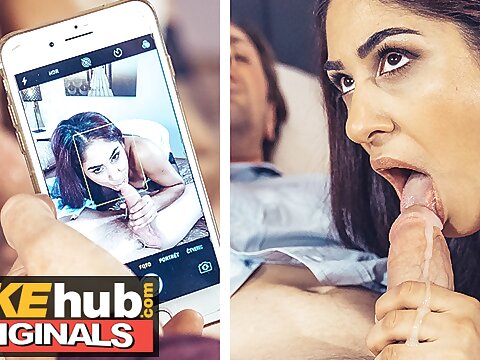 FAKEhub - Indian Desi steaming spliced filmed taking cheating hubbies huge schlong in her wooly pussy by cuck
